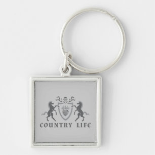 Heart and Horses Keychain
