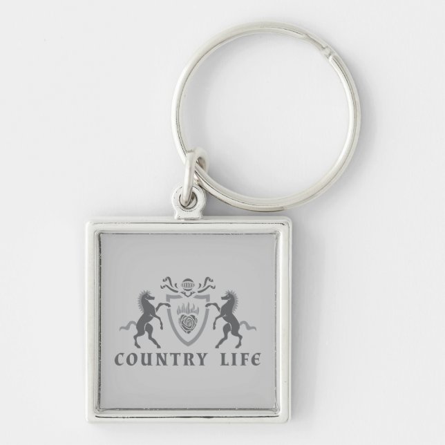 Heart and Horses Keychain (Front)