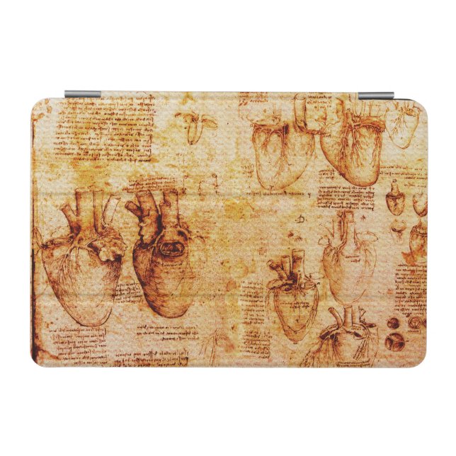 Heart And Its Blood Vessels Parchment Brown iPad Mini Cover (Horizontal)