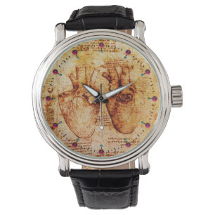 Heart And Its Blood Vessels Parchment Brown Watch