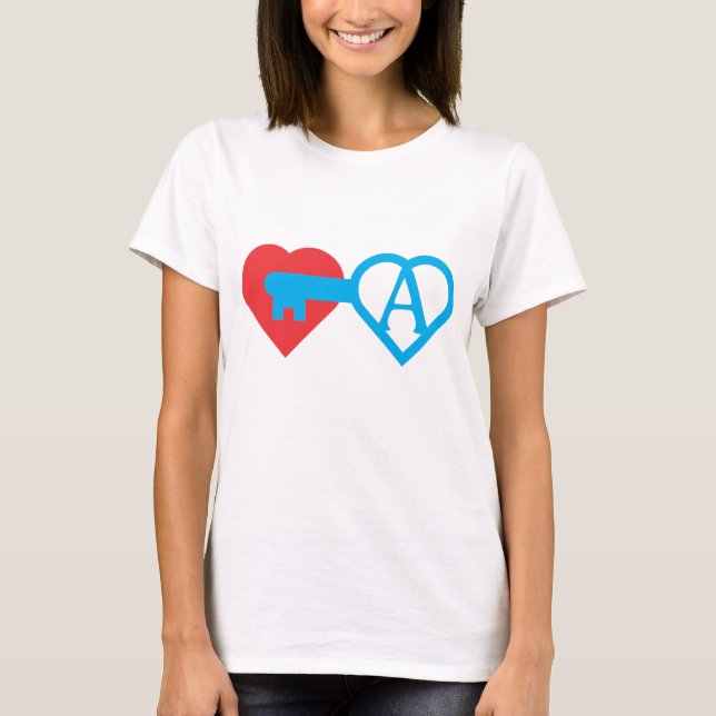 Heart and key T-Shirt (Front)