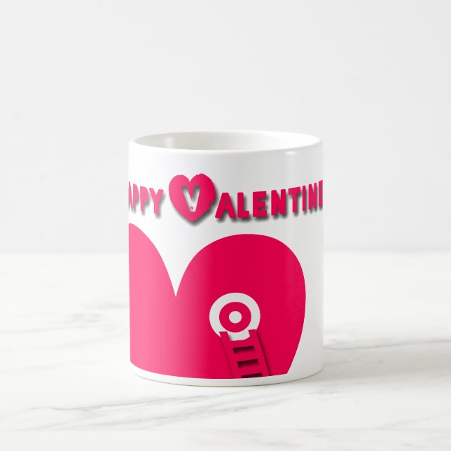 Heart and Ladder Valentine's Day Mug (Center)