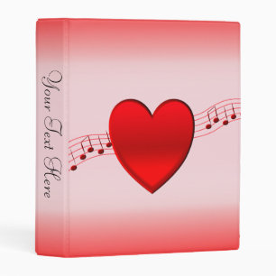 Heart and Music Mini Binder