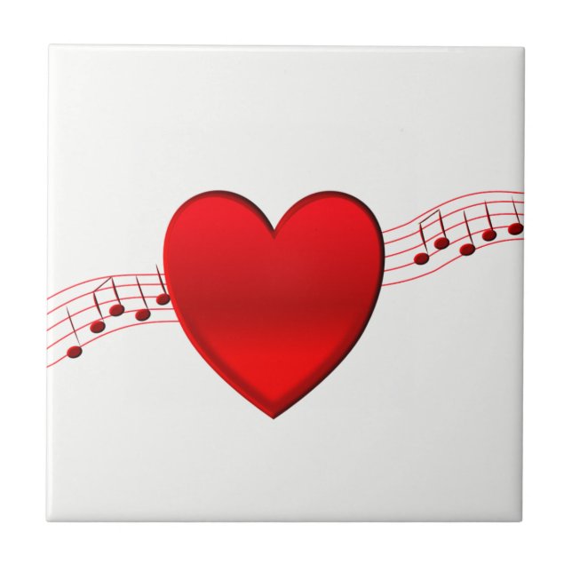 Heart and Music Tile (Front)