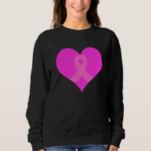 Heart and Ribbon Breast Cancer Charity Design