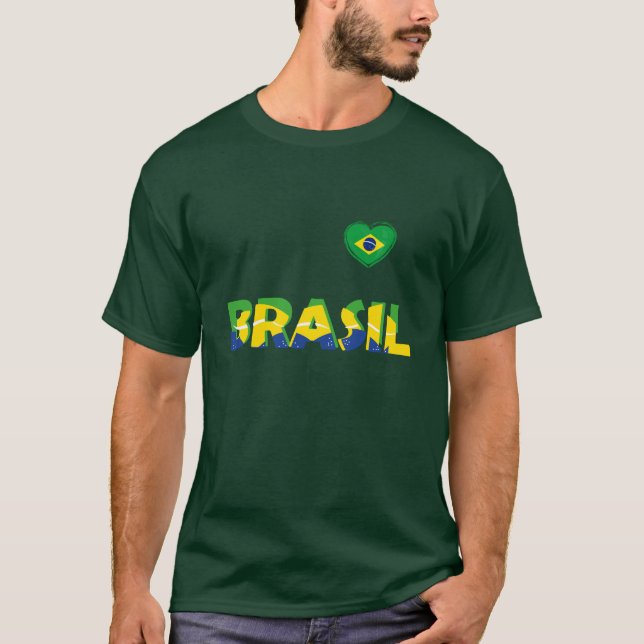 "Heart and Soul for Brazil!" T-Shirt (Front)