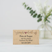 Heart And Stars Business Card (Standing Front)