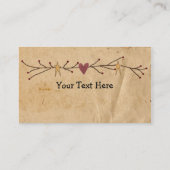 Heart And Stars Business Card (Back)