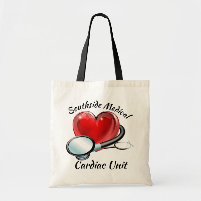 Heart and Stethoscope Budget Tote (Front)