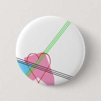 Heart and Stripes Button