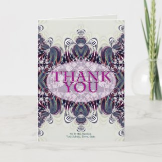 Heart Angels Thank You Card card
