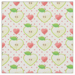 Heart Apples with Pink Polka Dots And Hearts Fabric