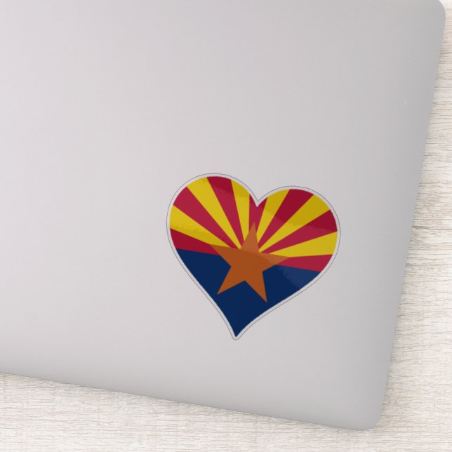 Heart Arizona Flag Sticker (Detail)