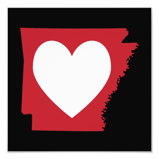 Heart Arkansas Photo Print (Front)
