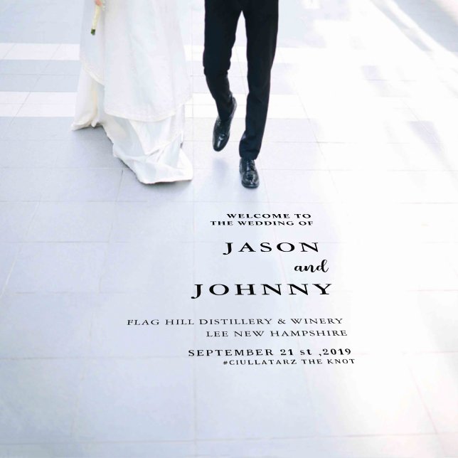 Heart & Arrow | Directional Wedding Welcome Floor Decals (Wedding)