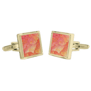 Heart Art Artsy Gold Cufflinks