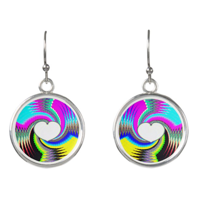 Heart Art Earrings (Front)