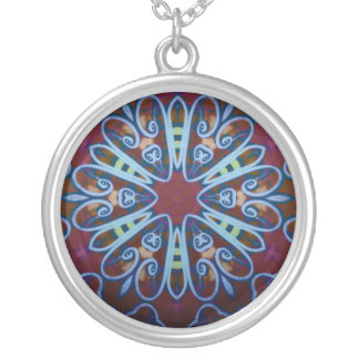 Heart Art Nouveau Geometric Necklace