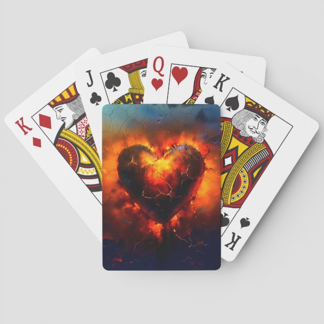 Heart Art Poker Cards (Back)
