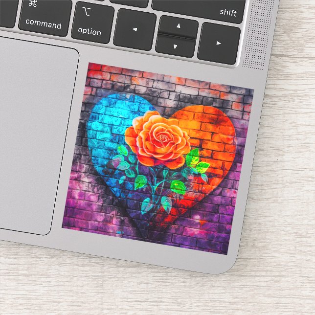 Heart Art Sticker (Detail)