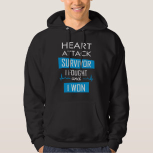 Heart attack survivor, I fought and I won Hoodie