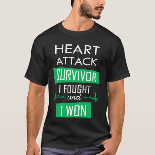 Heart attack survivor I fought and I won Invitati T_Shirt