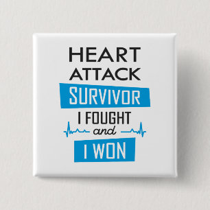 Heart attack survivor, I fought and I won Square S Button