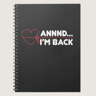 Heart Attack Survivor Recovery Get Well Gift Notebook
