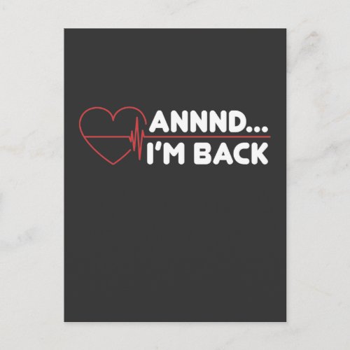 Heart Attack Survivor Recovery Get Well Gift Postcard