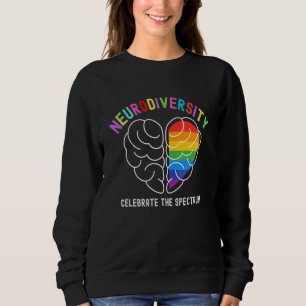 Heart Autism Neurodiversity Celebrate The Spectrum Sweatshirt