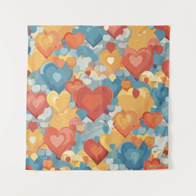 Heart autism tapestry (Front)