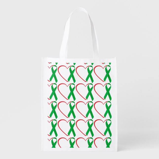 Heart Awareness Grocery Bag (Front)