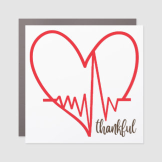 Heart Awareness, Surgery, Survivor Recovery Gifts Car Magnet