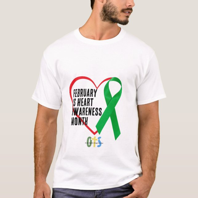 Heart Awareness, Survivor Recovery Gift, Surgery T-Shirt (Front)