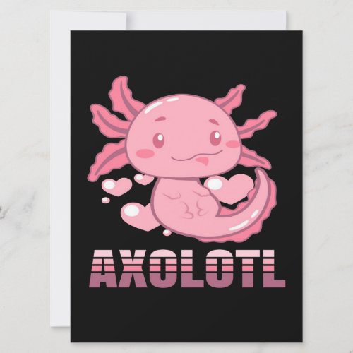 Heart Axolotl  Cute cartoon Axolotl