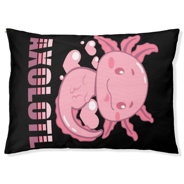 Heart Axolotl | Cute cartoon Axolotl Pet Bed (Front)