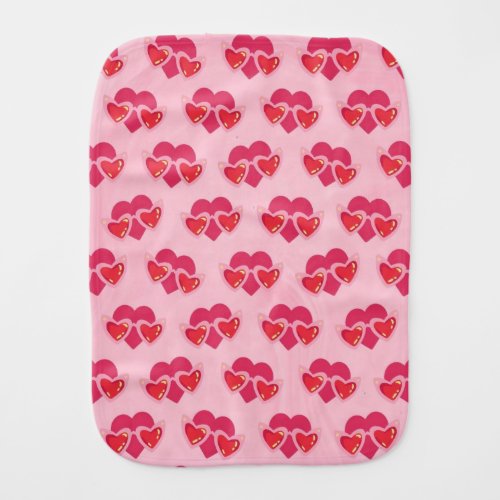 Heart Baby Burp Cloth