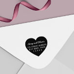Heart Background Couple Name Return Address Self-inking Stamp<br><div class="desc">Modern Heart Return Address Self Inking Rubber Stamp featuring couple's name and address over a heart background. Now you never have to write your address again when you send out letters. Great for mailing out letters and wedding invitations. Personalize it by replacing the placeholder text with your names and address....</div>