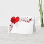 Heart Background Note Card