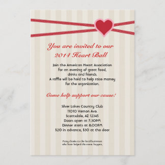 Heart Ball Fundraiser Event Invitation