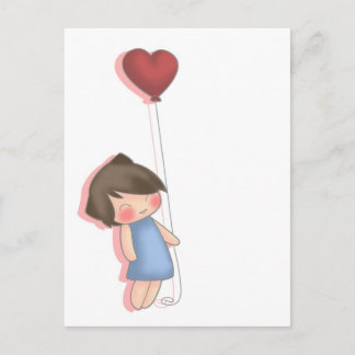 Heart Balloon Postcard