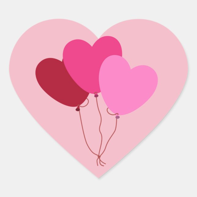 Heart Balloon Sticker (Front)