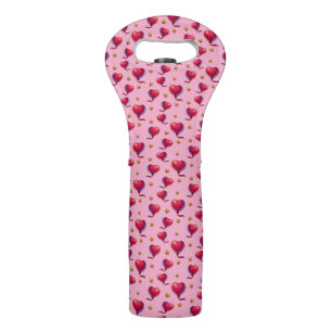 Heart Balloons and Stars Wine Bag