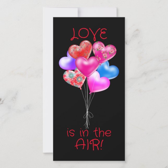 Heart Balloons Be My Valentine (Front)