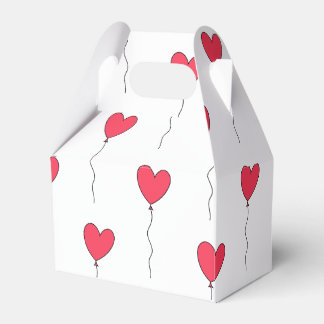 Heart Balloons Favor Boxes