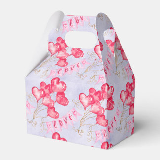 Heart Balloons Favor Boxes