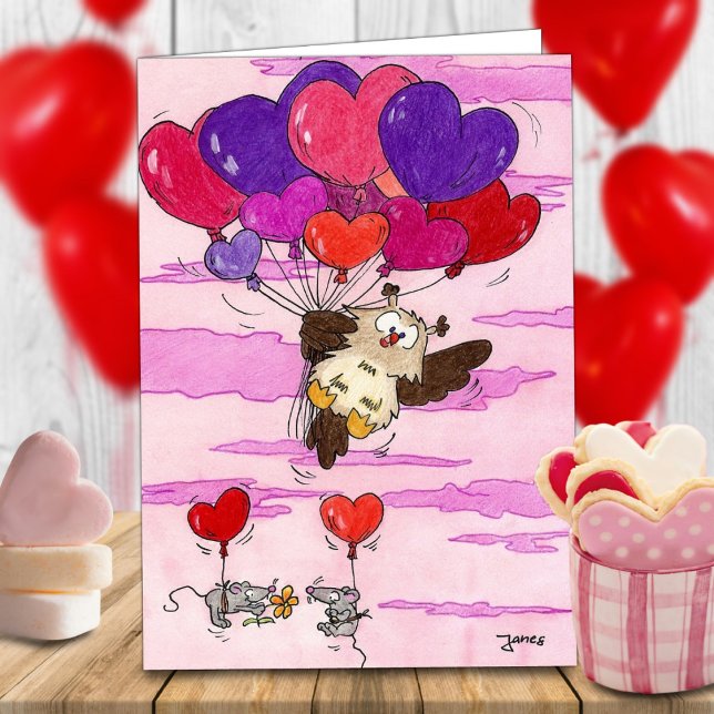 HEART BALLOONS greeting card by Nicole Janes (Creator Uploaded)