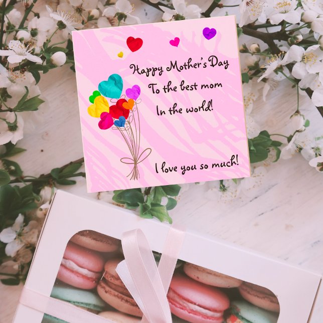 Heart balloons in paper cuts - Happy Mother’s Day  Card (Creator Uploaded)