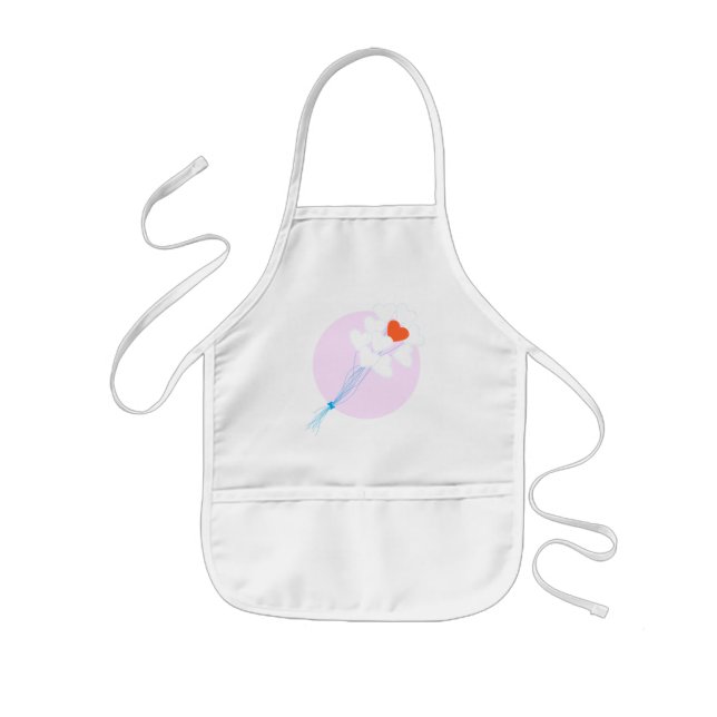 Heart Balloons Kids' Apron (Front)