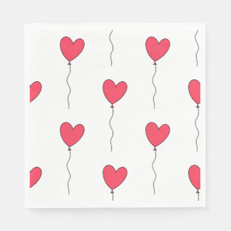 Heart Balloons Napkins